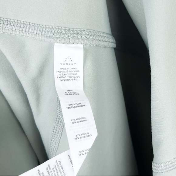 Varley Whitley High Rise Jersey Leggings in Sage Green Shadow Gray Size XL - Picture 12 of 16